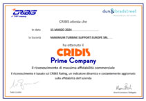 CRIBIS Certificate for Economic & Commercial reliability